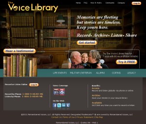 The Voice Library website